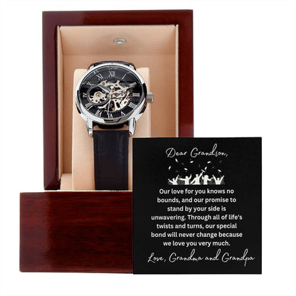 Grandson's Graduation Openwork Watch