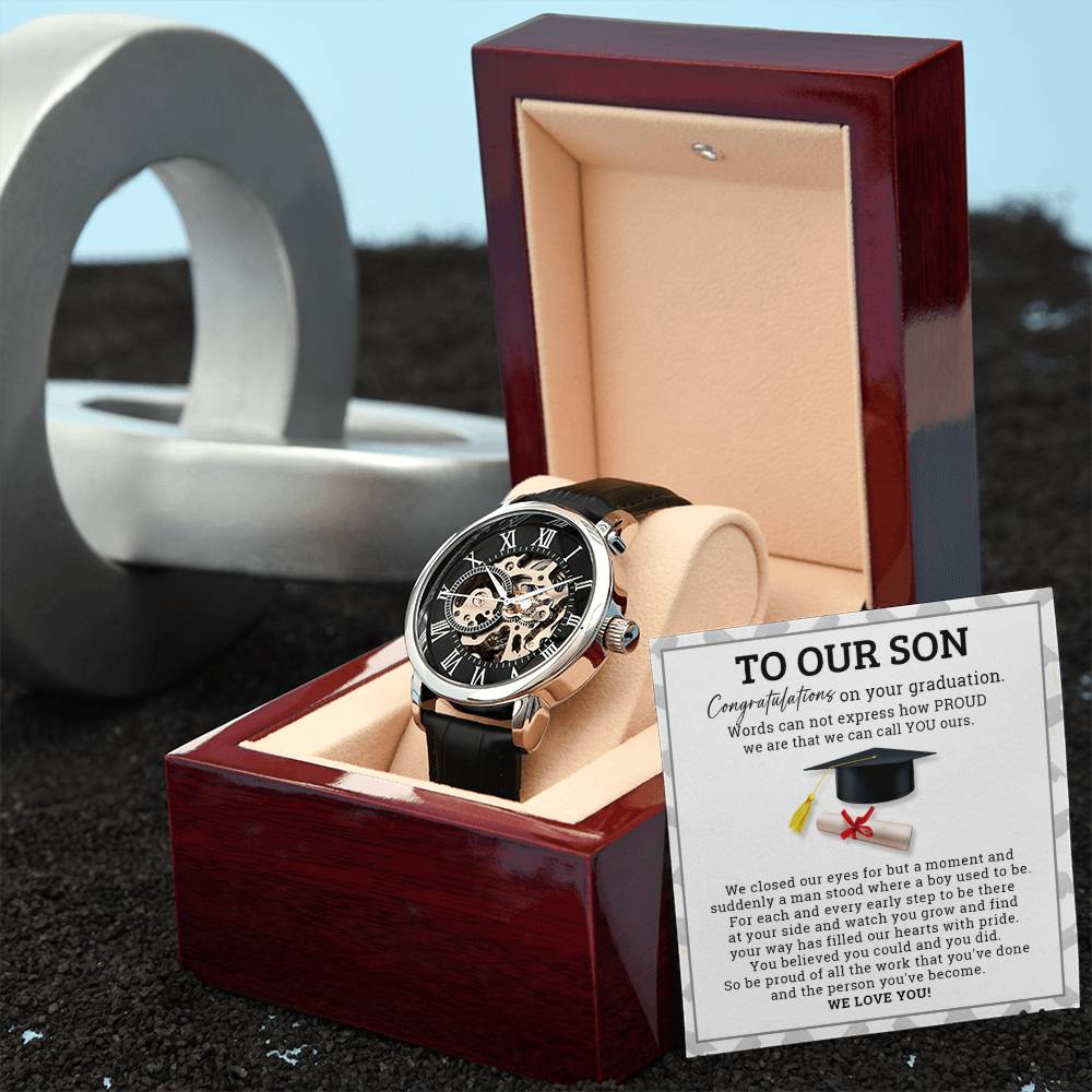 To Our Son - Men's Openwork Watch