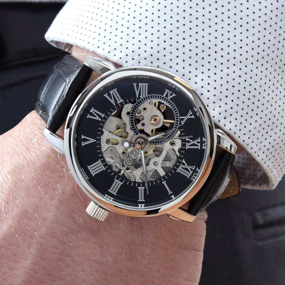 Classy Dad's Openwork Watch