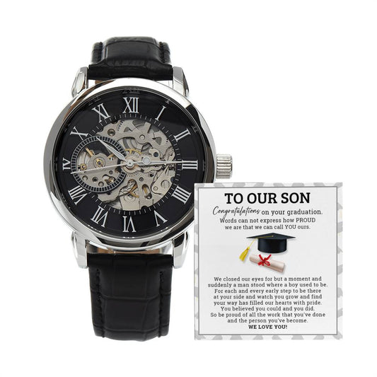 To Our Son - Men's Openwork Watch