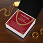 To My Valentine Cuban Link Chain Necklace