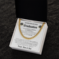 Son Graduation Cuban Link Chain Necklace