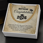 Boyfriend Graduation Cuban Link Chain Necklace
