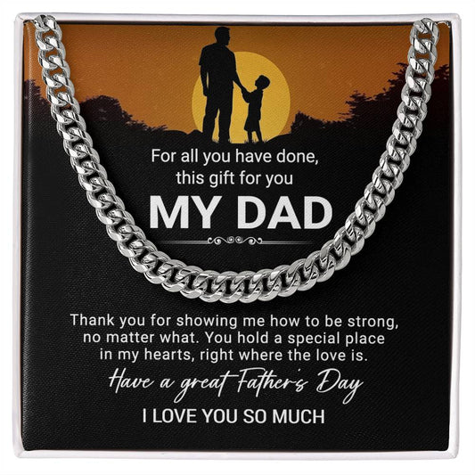 Father's Day Chain Necklace