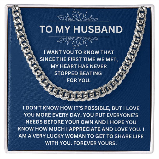 Husband Cuban Chain Necklace