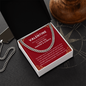 To My Valentine Cuban Link Chain Necklace