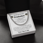 Son Graduation Cuban Link Chain Necklace