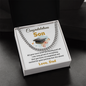Congratulations Son Graduation Cuban Link Chain from Dad