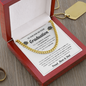 Son Graduation Cuban Link Chain Necklace