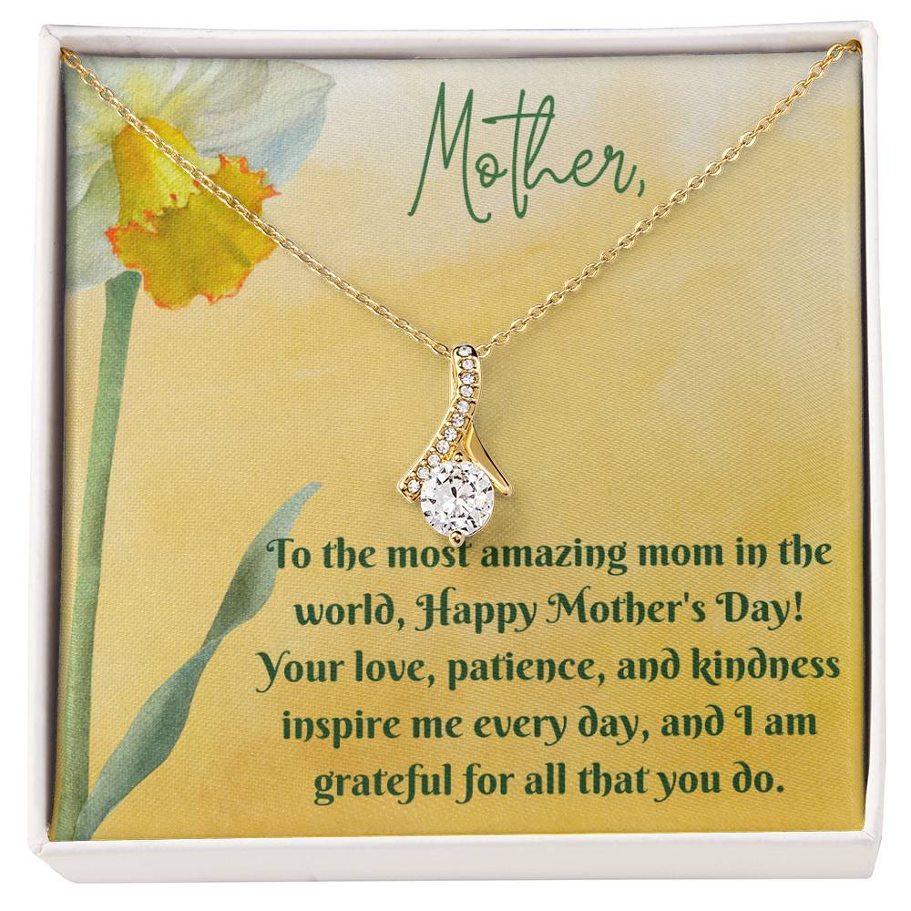 To the Most Amazing Mom Necklace