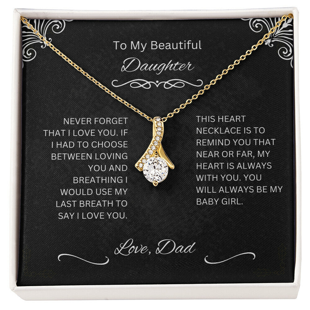 DAUGHTER ALWAYS BE MY BABY GIRL NECKLACE