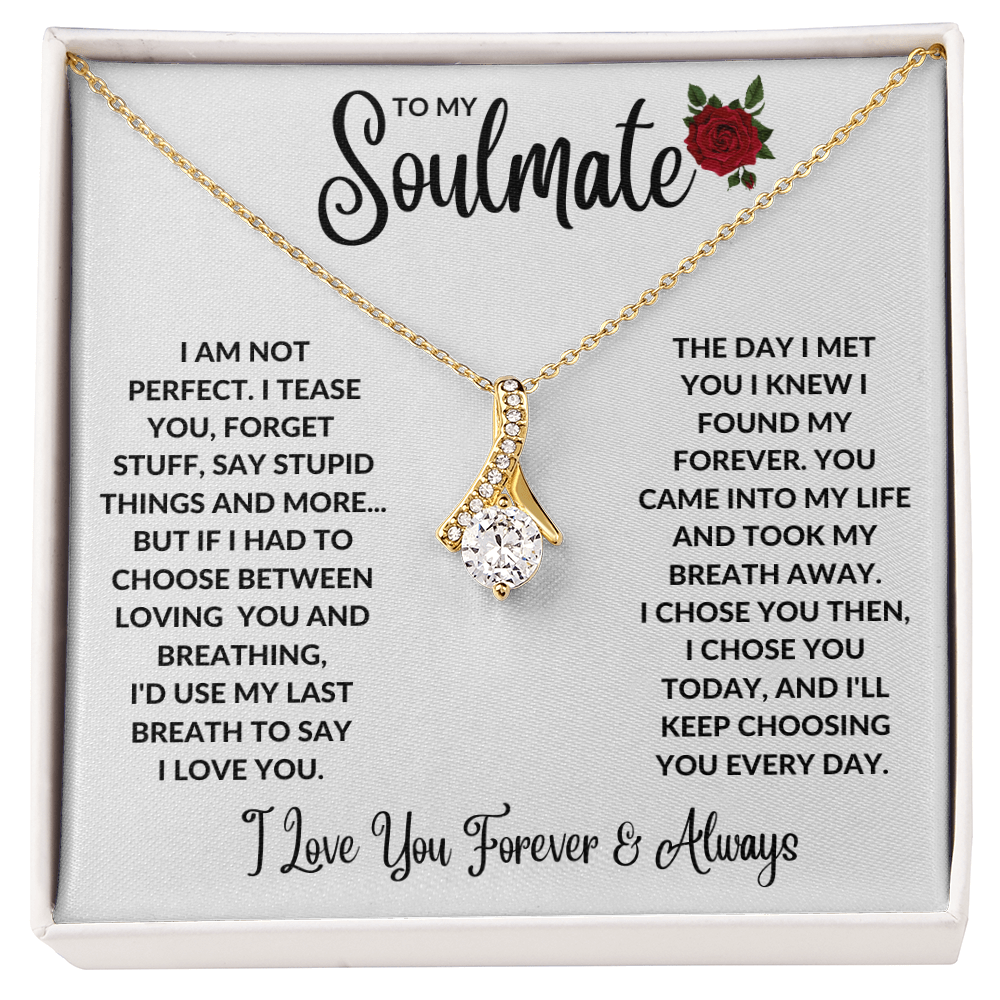 Soulmate You're My Forever Alluring Beauty Necklace