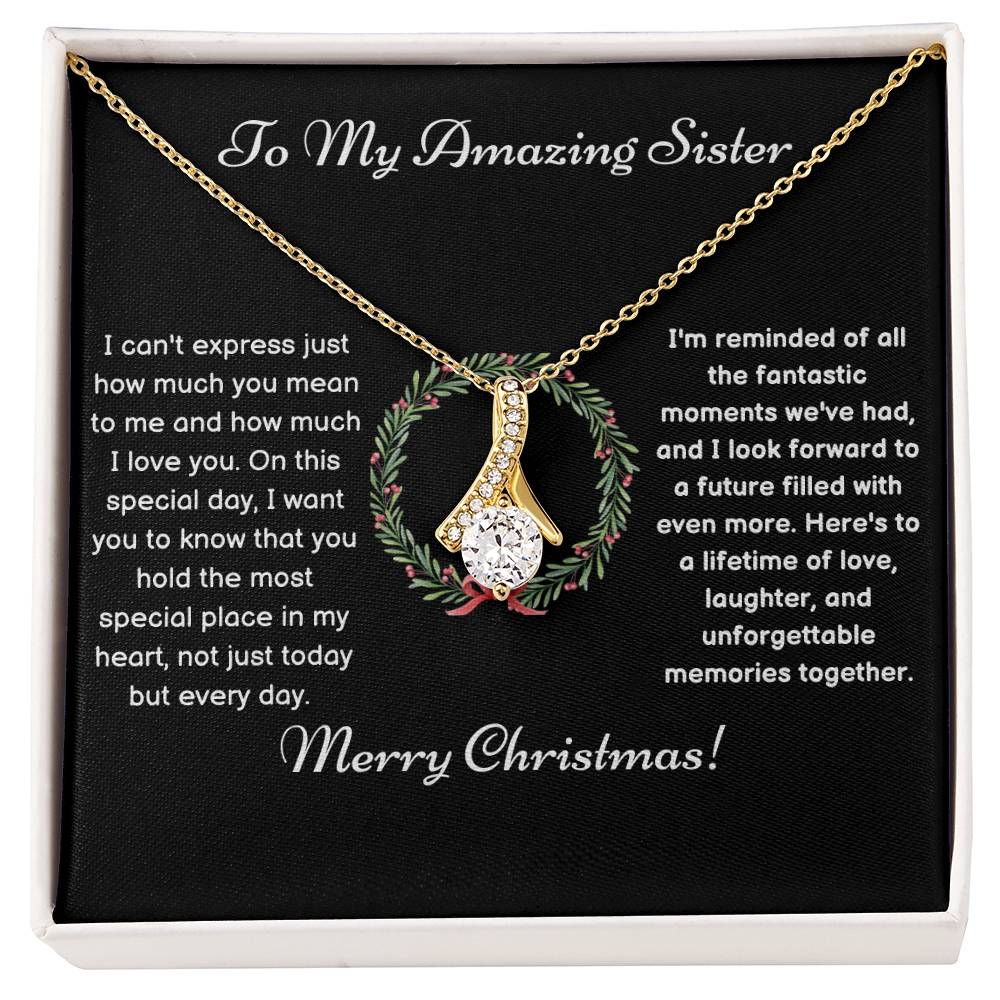 Christmas Sisterly Love Necklace