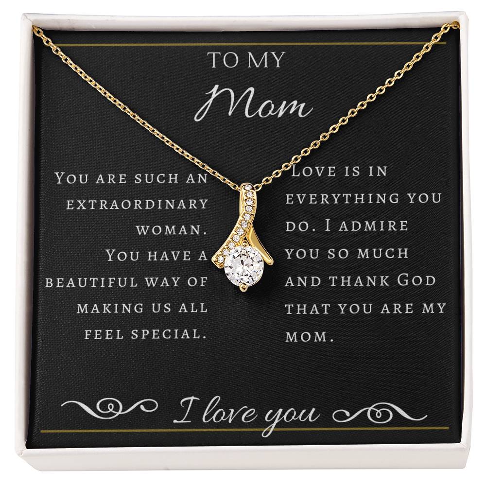 To My Extraordinary  Mom Necklace