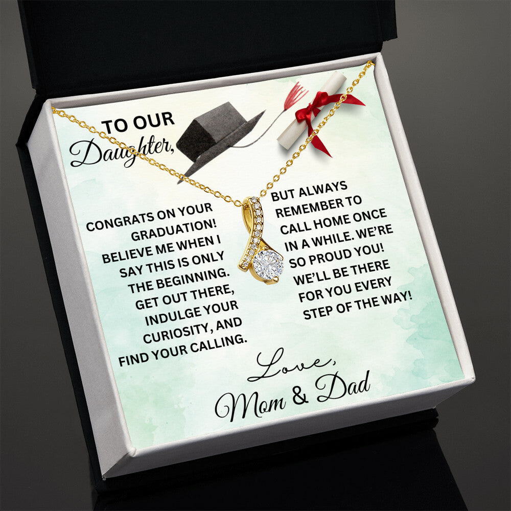 TO OUR DAUGHTER GRADUATION NECKLACE