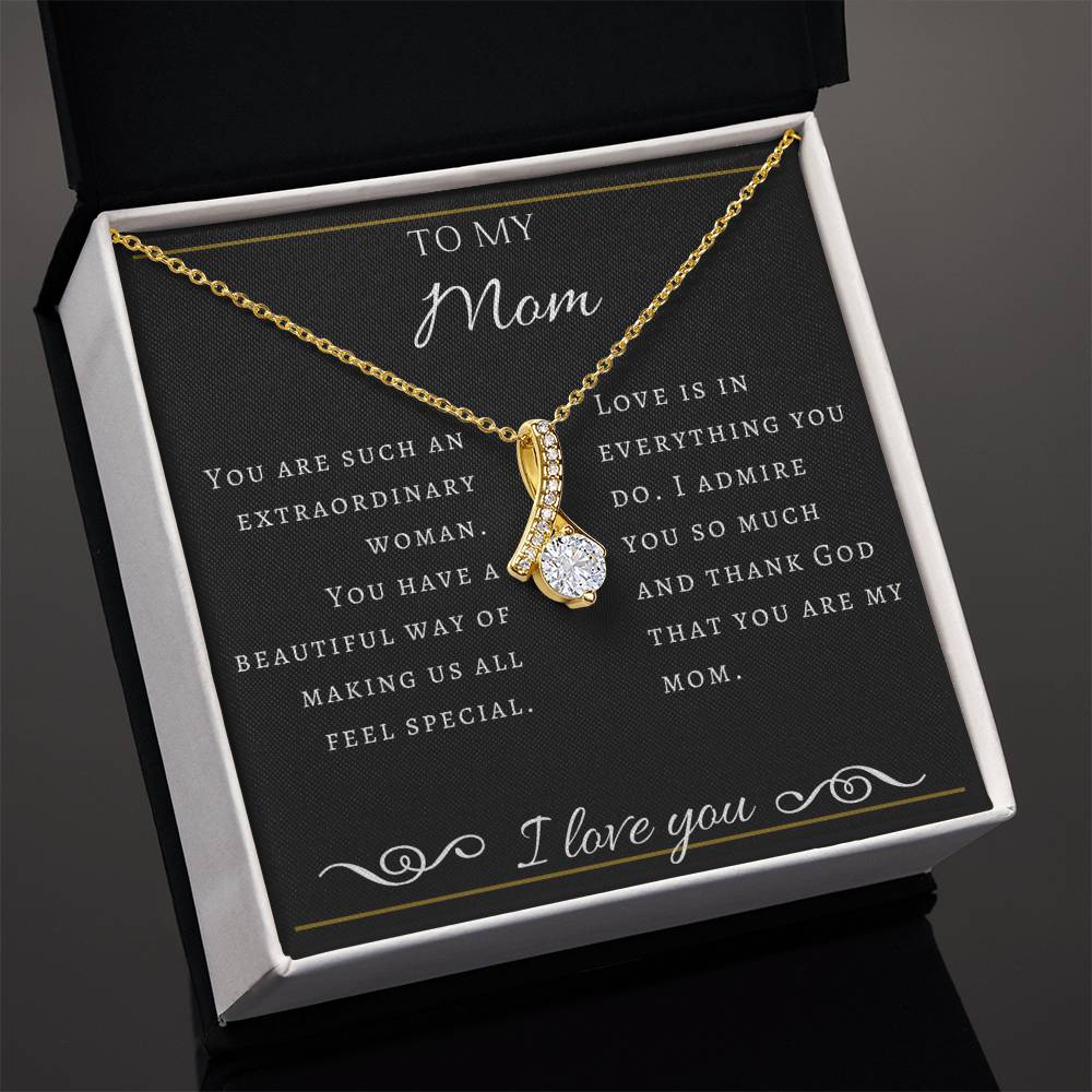 To My Extraordinary  Mom Necklace