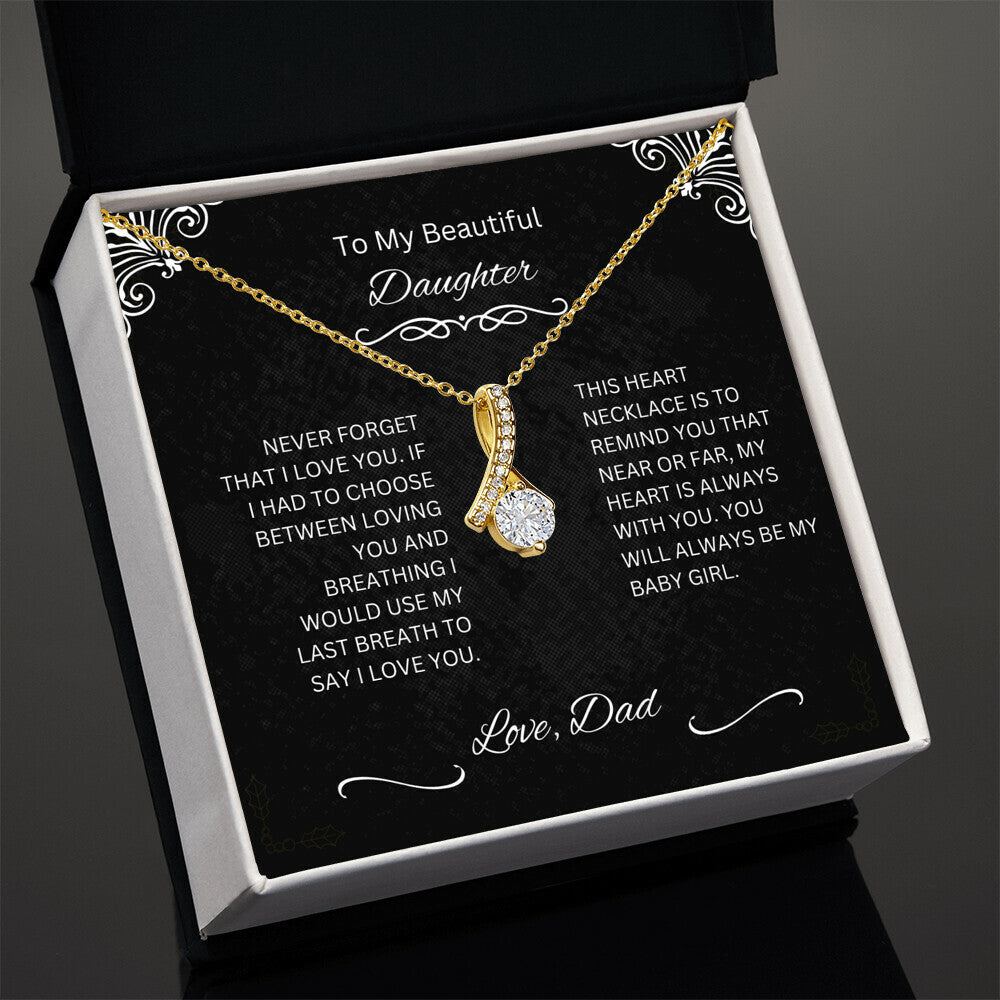 DAUGHTER ALWAYS BE MY BABY GIRL NECKLACE