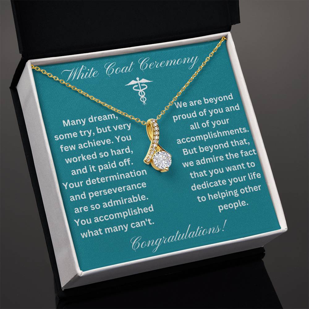 White Coat Ceremony Congratulations Necklace