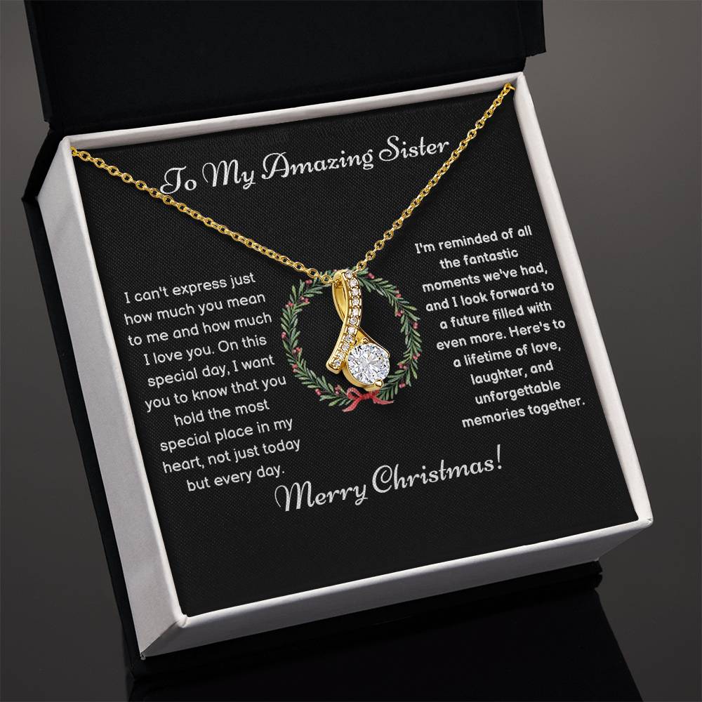 Christmas Sisterly Love Necklace