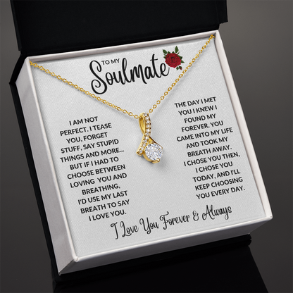 Soulmate You're My Forever Alluring Beauty Necklace