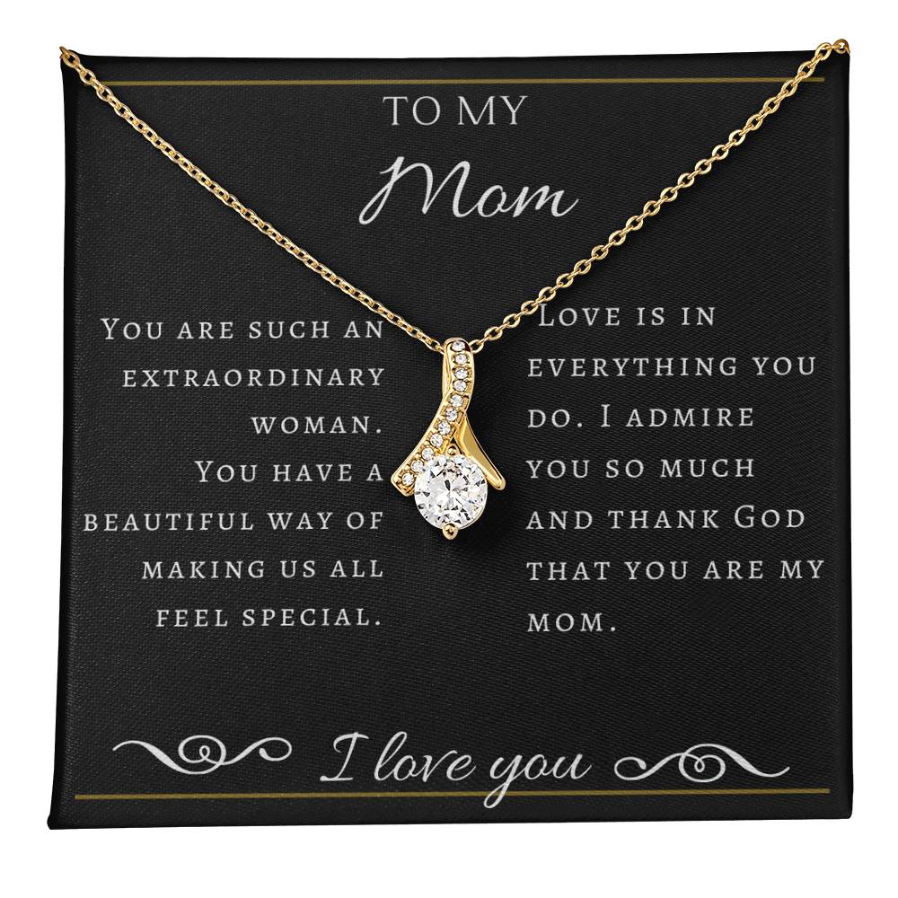 To My Extraordinary  Mom Necklace