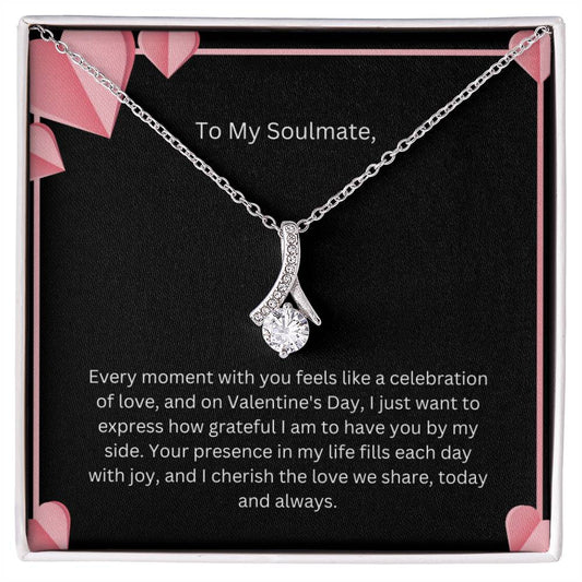 To My Soulmate Alluring Beauty Valentine's Day Necklace