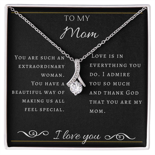 To My Extraordinary  Mom Necklace