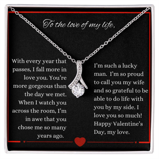 Love of my Life Valentine's Necklace