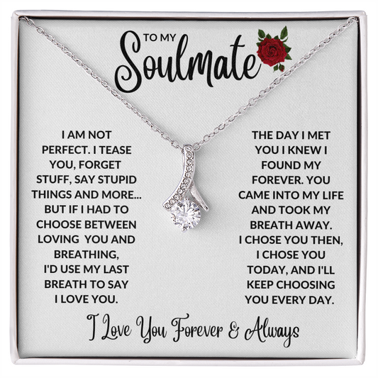 Soulmate You're My Forever Alluring Beauty Necklace