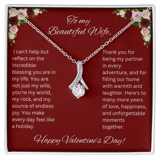 To My Wife Valentine's Day Necklace