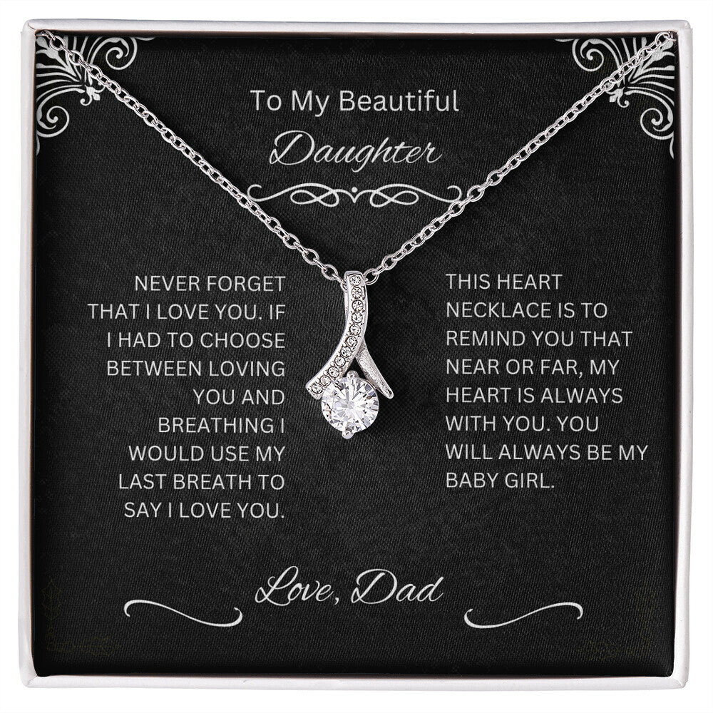 DAUGHTER ALWAYS BE MY BABY GIRL NECKLACE