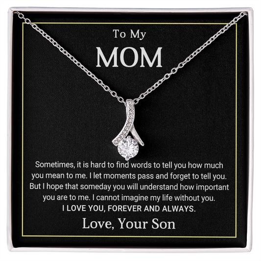 Forever and Always Mom Alluring Beauty Necklace from Son