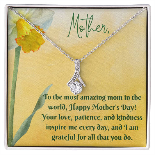 To the Most Amazing Mom Necklace