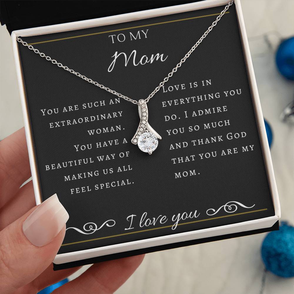 To My Extraordinary  Mom Necklace