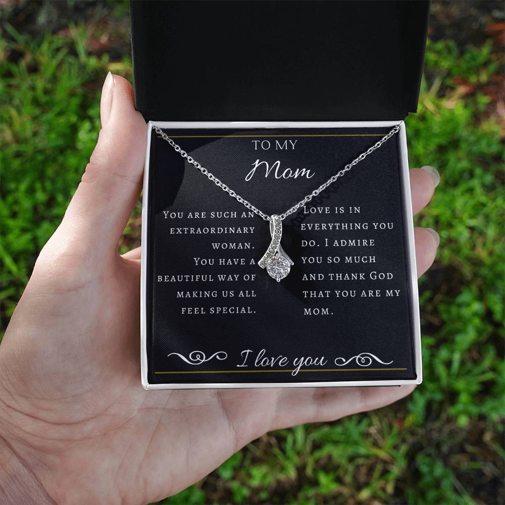 To My Extraordinary  Mom Necklace