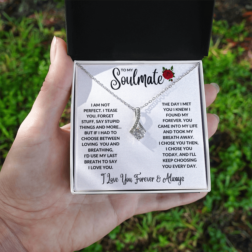 Soulmate You're My Forever Alluring Beauty Necklace