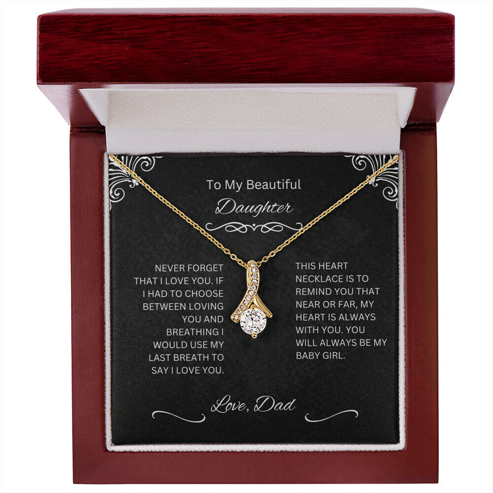 DAUGHTER ALWAYS BE MY BABY GIRL NECKLACE