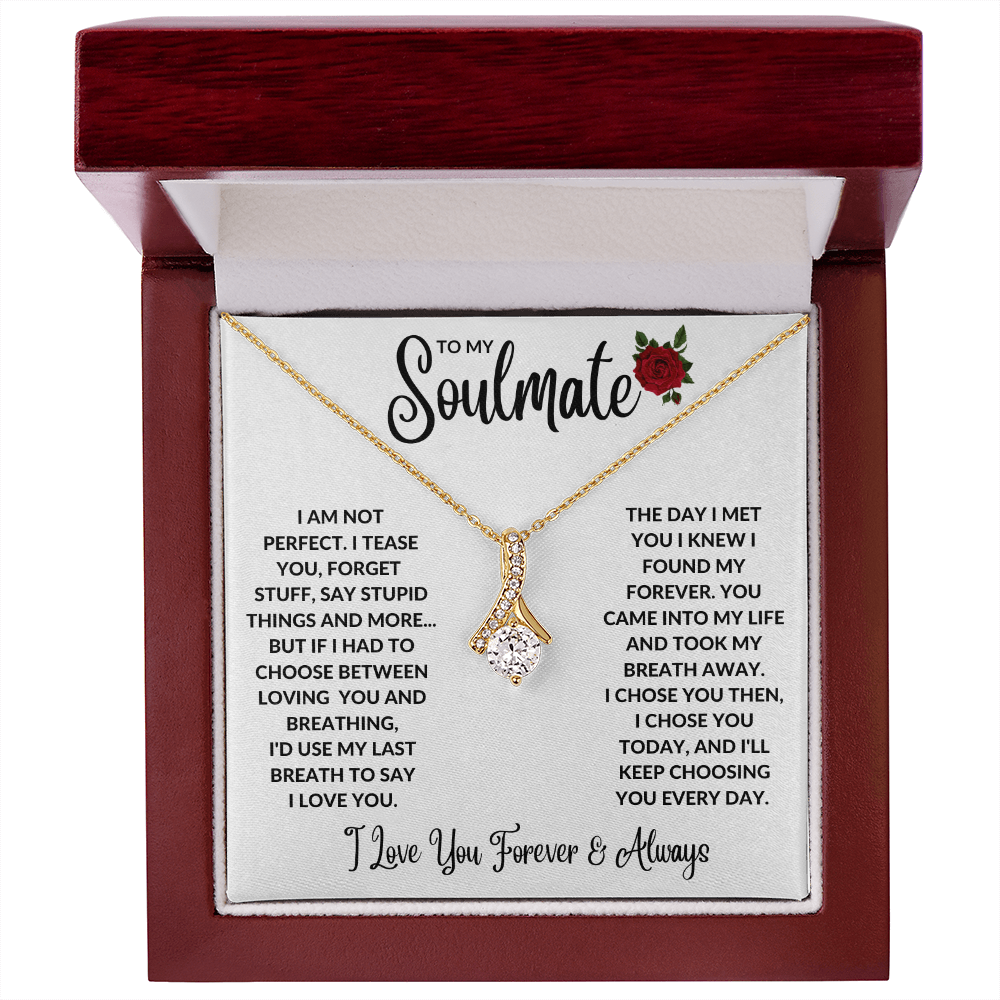 Soulmate You're My Forever Alluring Beauty Necklace