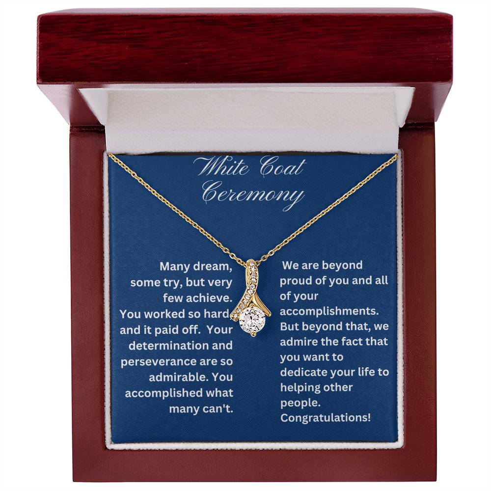 White Coat Ceremony Congratulations Gift Necklace for Her