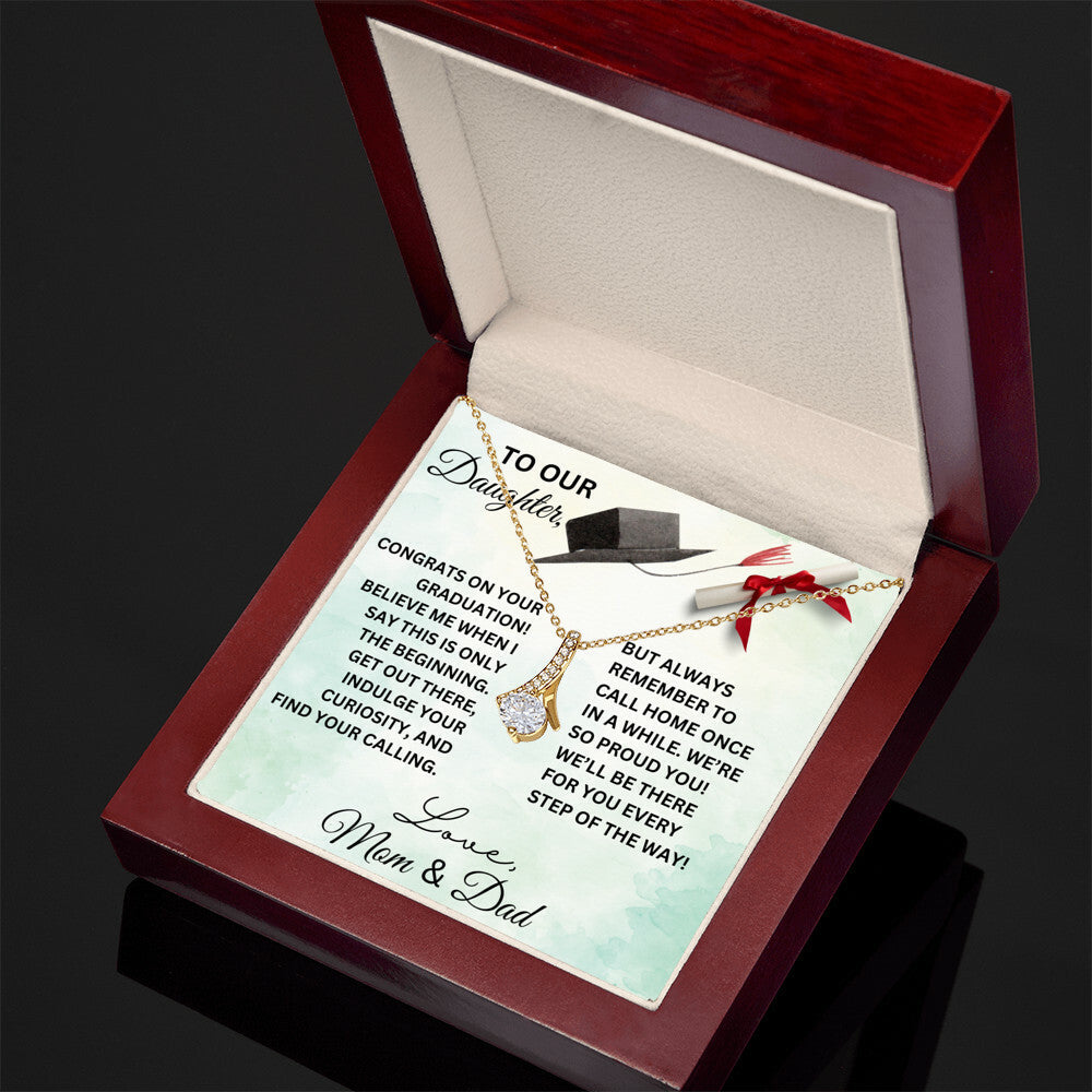 TO OUR DAUGHTER GRADUATION NECKLACE