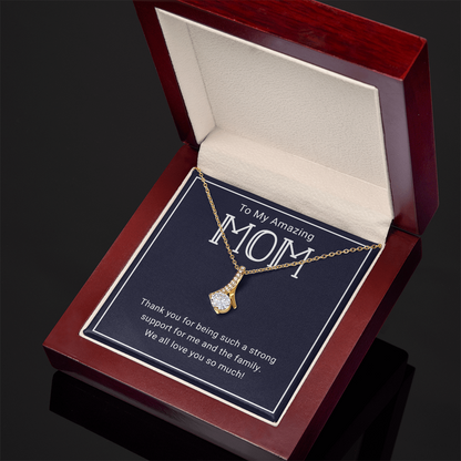 Stunning Alluring Beauty Pendant Necklace for Mom