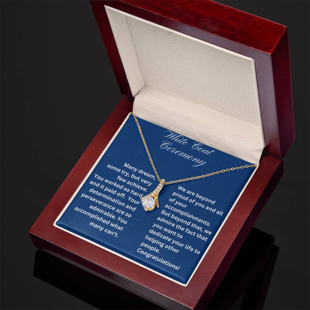 White Coat Ceremony Congratulations Gift Necklace for Her