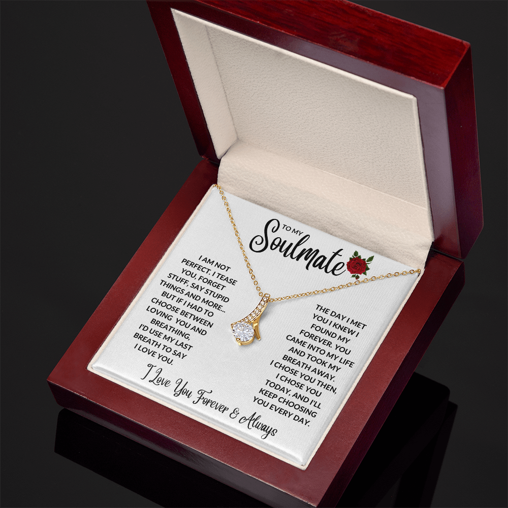 Soulmate You're My Forever Alluring Beauty Necklace