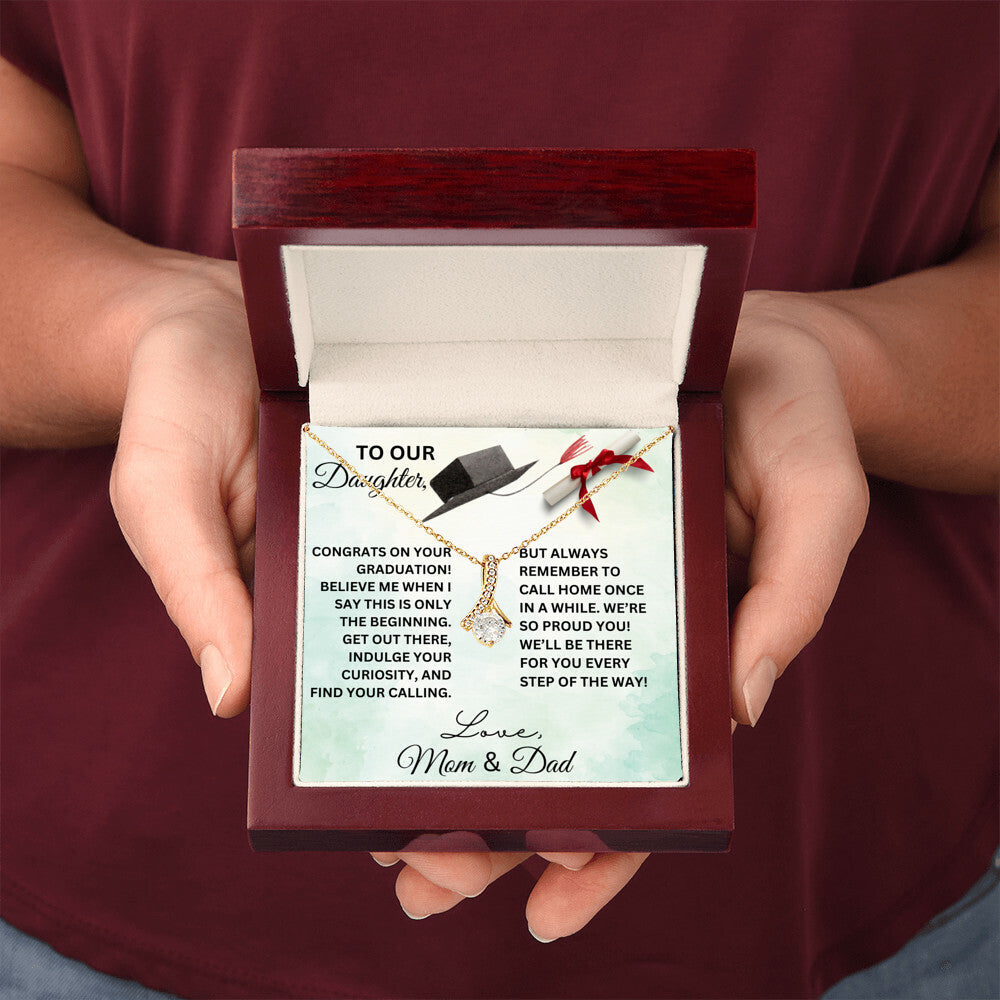 TO OUR DAUGHTER GRADUATION NECKLACE