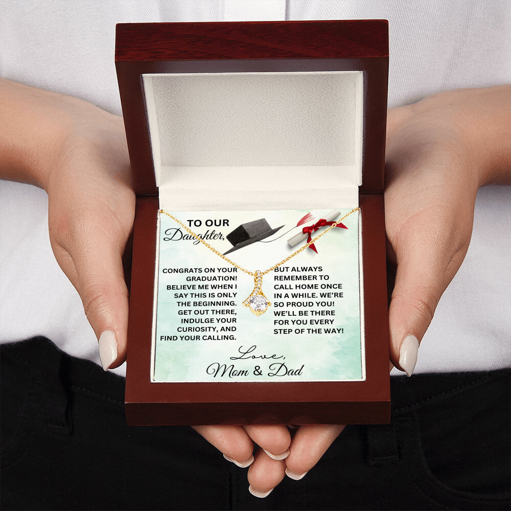 TO OUR DAUGHTER GRADUATION NECKLACE