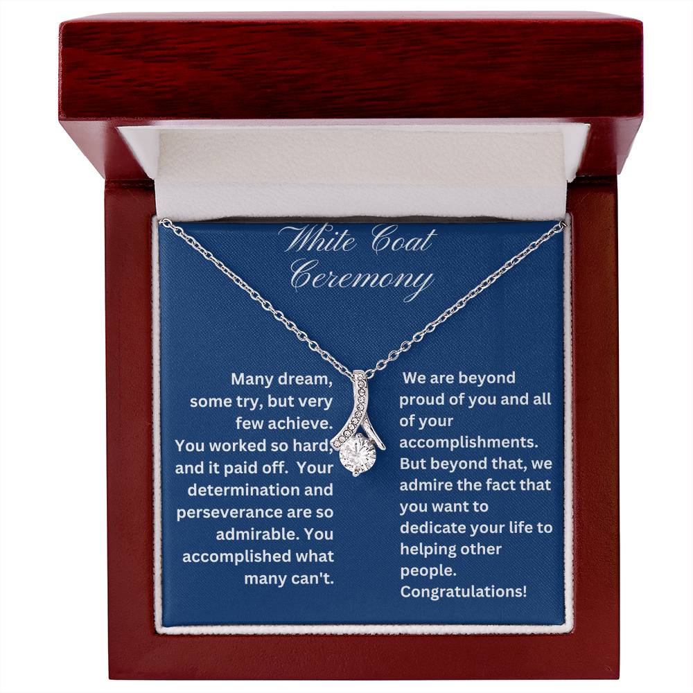 White Coat Ceremony Congratulations Gift Necklace for Her