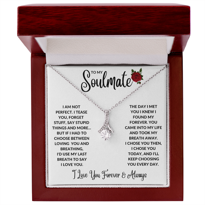 Soulmate You're My Forever Alluring Beauty Necklace