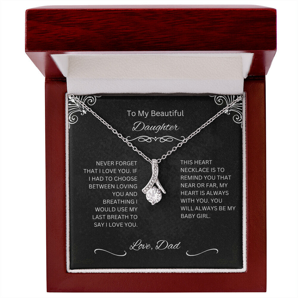 DAUGHTER ALWAYS BE MY BABY GIRL NECKLACE