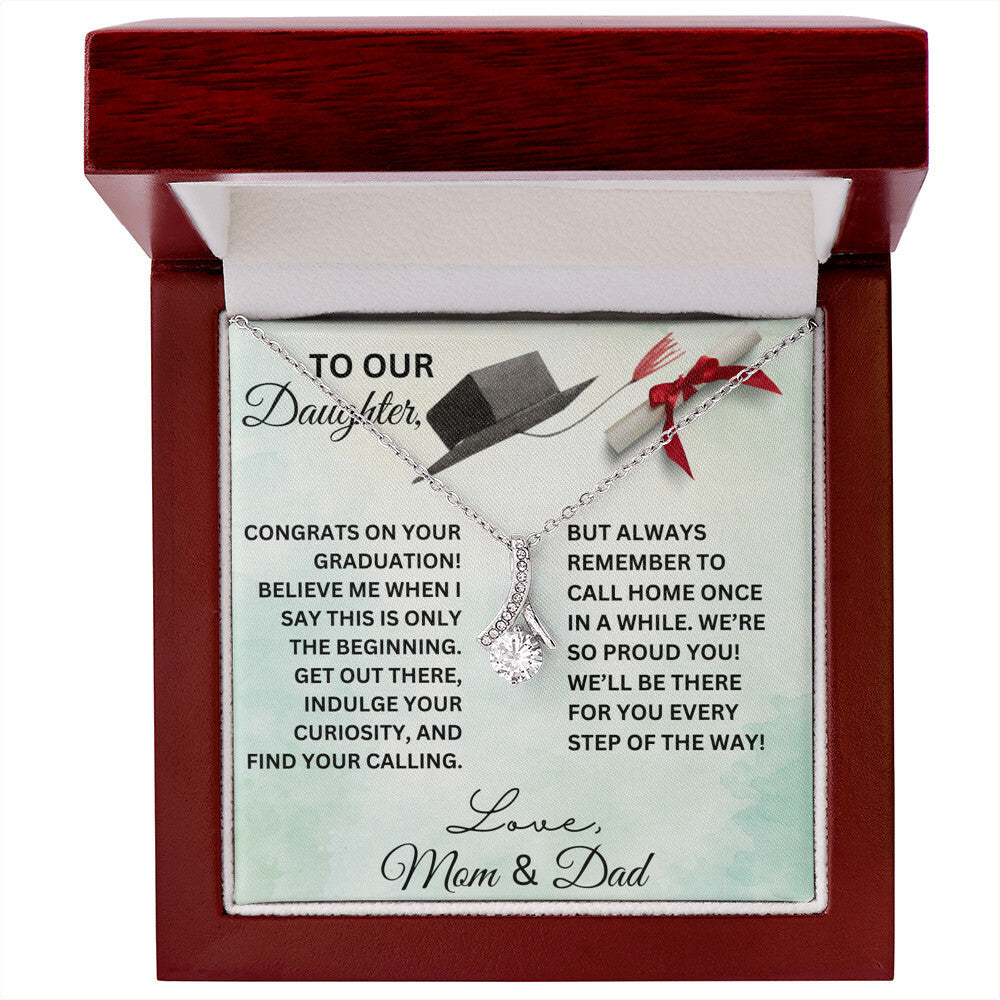 TO OUR DAUGHTER GRADUATION NECKLACE