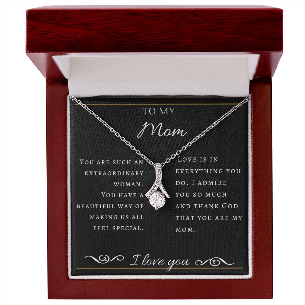 To My Extraordinary  Mom Necklace